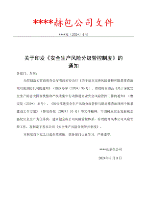 企业风险分级管控制度模板.docx