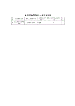渝北区医疗美容主诊医师备案表.docx