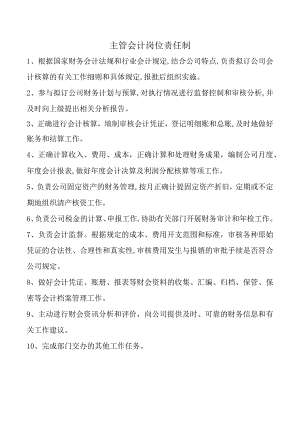 主管会计岗位责任制.docx