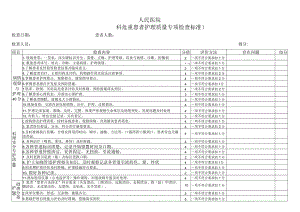 一级质控危重患者护理质量检查表.docx