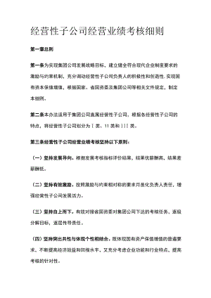 经营性子公司经营业绩考核细则[全].docx