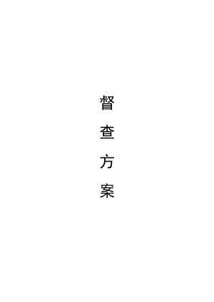 村镇建设督查方案.docx