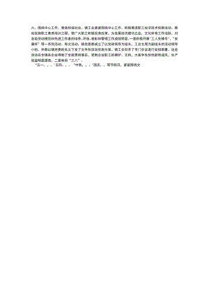 乡镇工会工作汇报说明材料_.docx