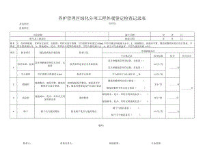 养护管理区绿化外观鉴定检查记录表.docx