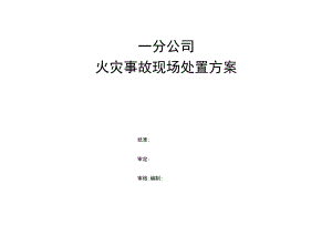火灾事故处置方案.docx