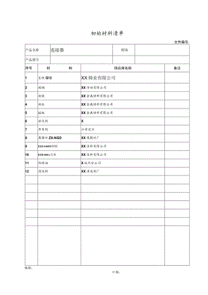 初始材料清单.docx