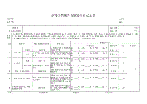 悬臂拼装梁外观鉴定检查记录表.docx