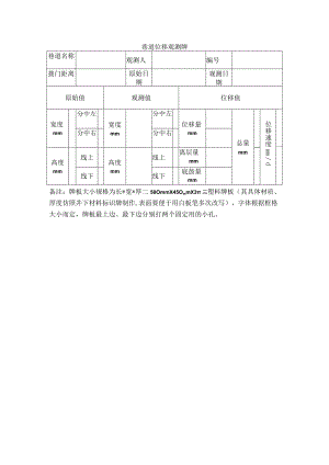 巷道位移观测牌.docx