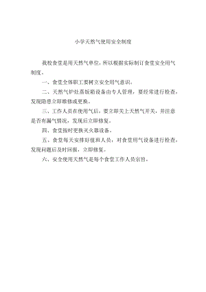 小学天然气使用安全制度.docx