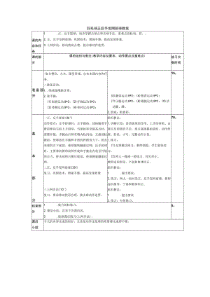 羽毛球正反手发网前球教案.docx