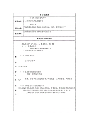 大学羽毛球教学介绍单打压后场底线打法教案.docx