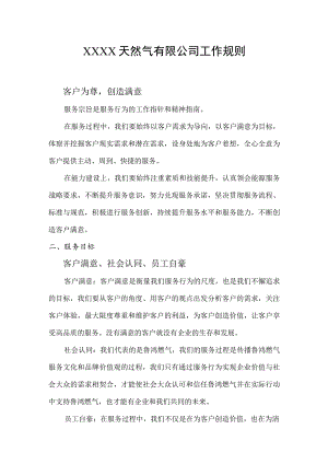 天然气有限公司工作规则.docx