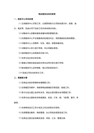 物业服务各岗位职责.docx