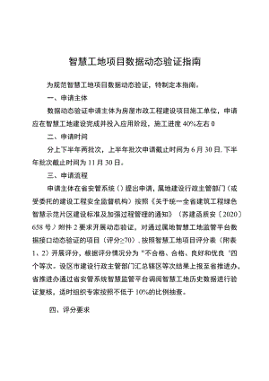 智慧工地项目数据动态验证指南.docx