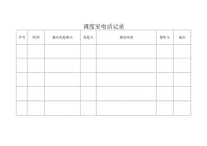 调度室电话记录bzh.docx