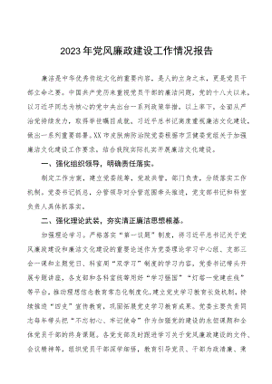 口腔医院落实党风廉政建设工作情况报告三篇.docx