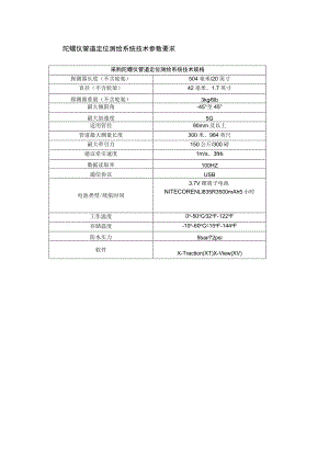 陀螺仪管道定位测绘系统技术参数要求.docx