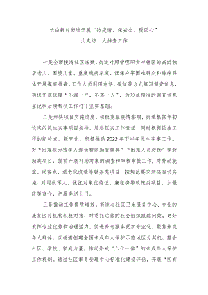 长白新村街道开展“防疫情、保安全、暖民心”.docx
