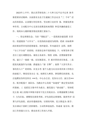 关于2023年上半年落实“一岗双责”情况的报告.docx