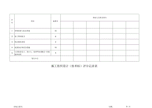 施工组织设计（技术标）评分记录表（2023年）.docx