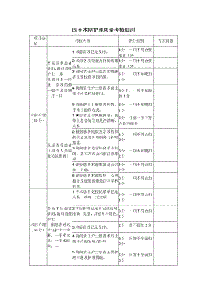 围手术期护理质量考核细则.docx