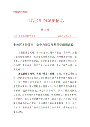 （95）卡若区多措并举集中力量发展基层党组织建设.docx