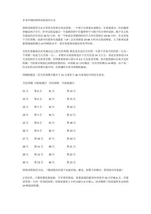 非常详细的排卵试纸使用方法.docx