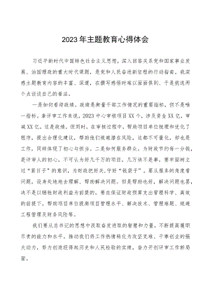 2023年财政审计干部主题教育心得体会十篇.docx