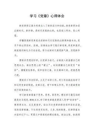 2023年学习新党章心得体会.docx