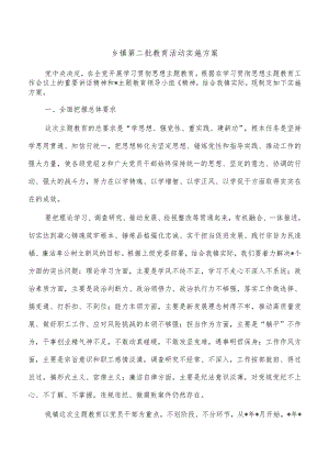 乡镇第二批教育活动实施方案.docx