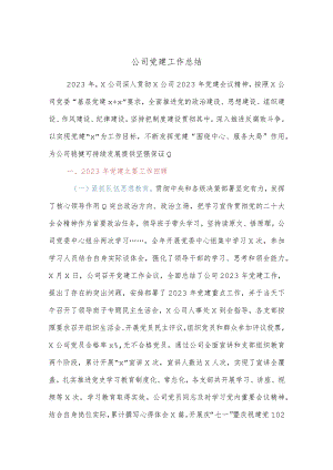 公司党建工作总结.docx