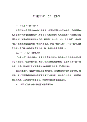护理专业一分一段表.docx