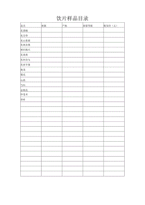 饮片样品目录.docx