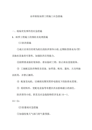 水库除险加固工程施工应急措施.docx