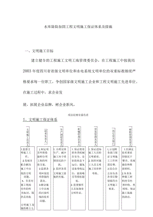 水库除险加固工程文明施工保证体系及措施.docx