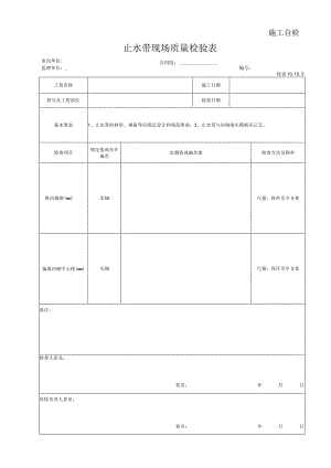 止水带现场质量检验表.docx