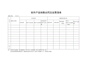 软件产品销售合同及发票清单.docx