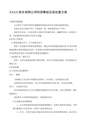 供水有限公司灼烫事故应急处置方案.docx