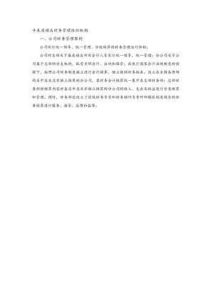 手表连锁店财务管理组织机构.docx