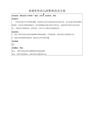 青浦佳佳幼儿园集体活动方案.docx