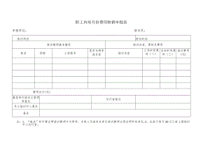 职工内培费用核销审批表.docx