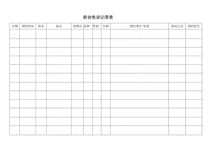 前台电话记录表.docx
