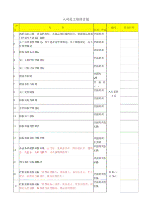入司员工培训计划.docx