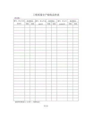 工程质量分户验收总控表.docx