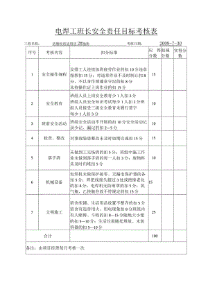 电焊工安全责任目标考核范文.docx