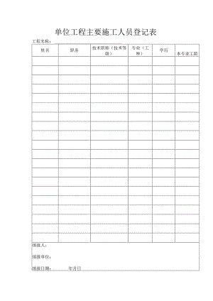 单位工程主要施工人员登记表.docx