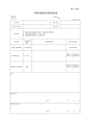 仰拱现场质量检验表.docx