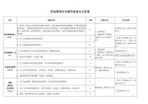 药品管理专项督导检查及记录表.docx