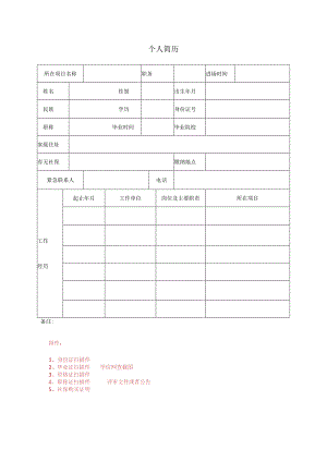 公司个人简历.docx