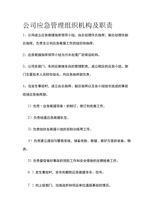 公司应急管理组织机构及职责.docx
